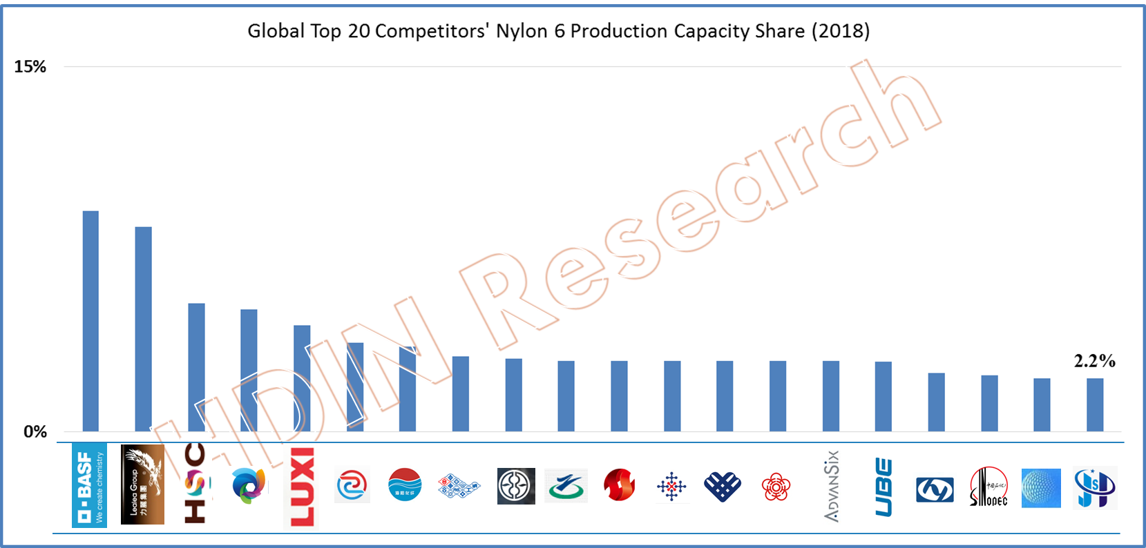 Global Top 20 Nylon 6 Competitors