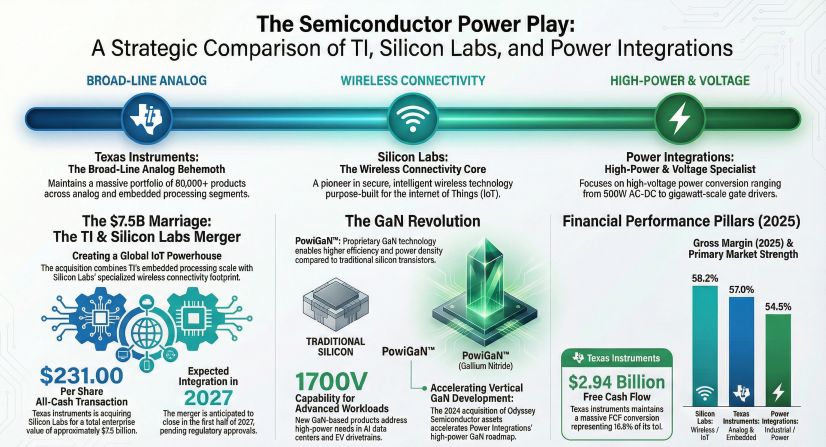 A Strategic Comparison of Tl, Silicon Labs, and Power Integrations