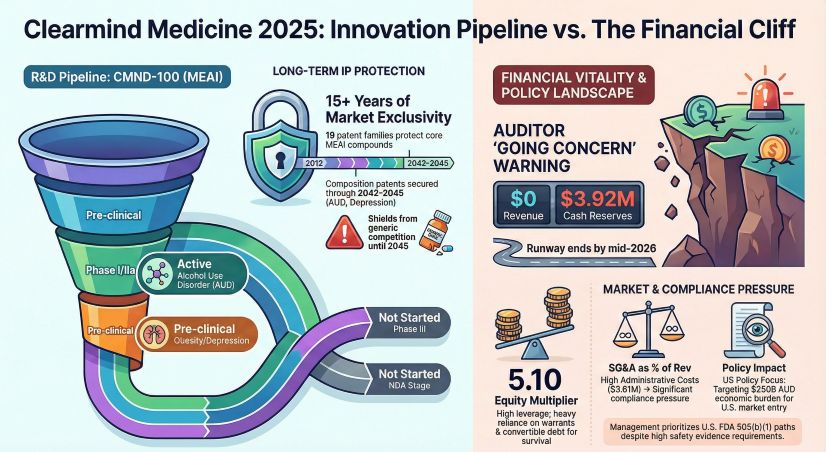 Clearmind Medicine 2025 Innovation Pipeline vs The Financial Cliff