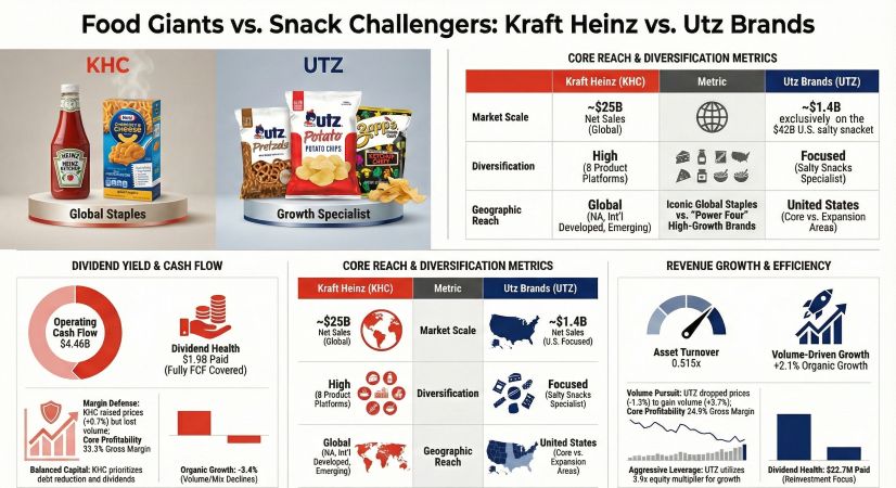 Food Giants vs Snack Challengers Kraft Heinz vs Utz Brands