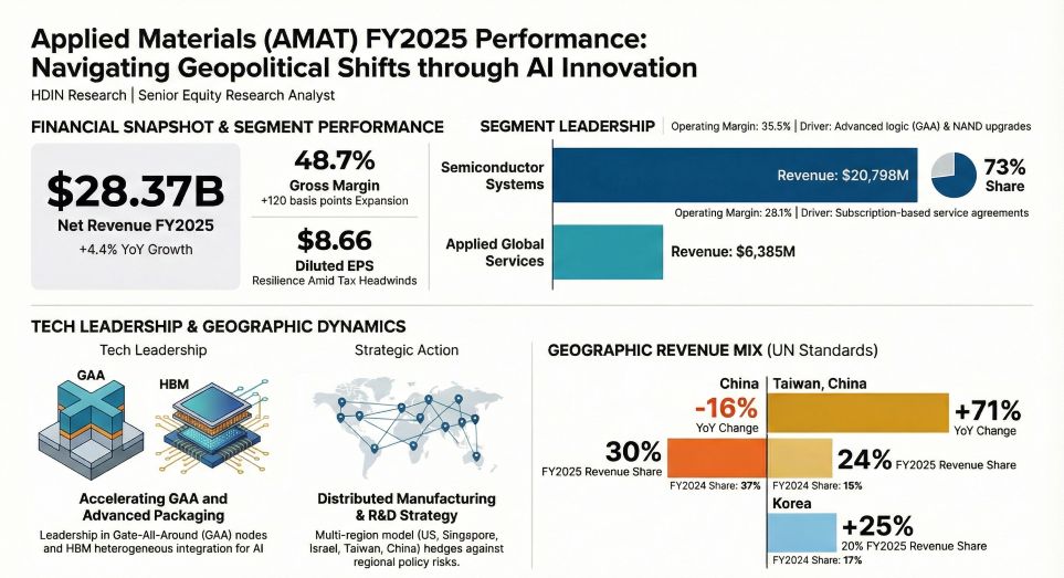 Applied Materials (AMAT) FY2025 Performance: Navigating Geopolitical Shifts through Al innovation