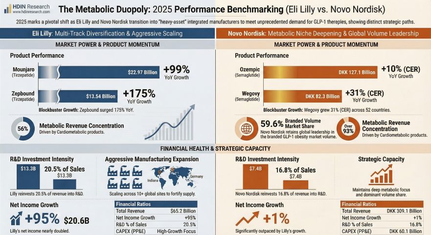 The Metabolic Duopoly 2025 Performance Benchmarking (Eli Lilly vs Novo Nordisk)