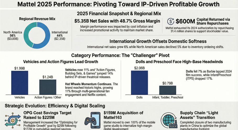 Mattel 2025 Performance: Pivoting Toward IP-Driven Profitable Growth