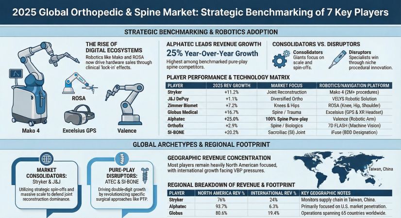 2025 Global Orthopedic & Spine Market Strategic Benchmarking of 7 Key Players