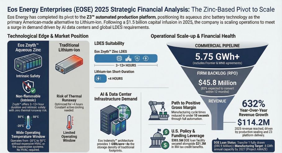 Eos Energy Enterprises (EOSE) 2025 Strategic Financial Analysis The Zinc-Based Pivot to Scale
