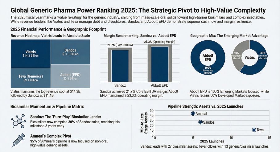 Global Generic Pharma Power Ranking 2025: The Strategic Pivot to High-Value Complexity