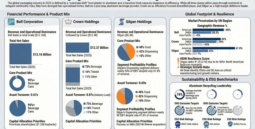 2025 Global MetalPackaging Giants: Strategic Divergence & Financial Resilience