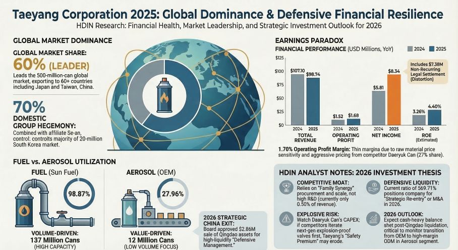Taeyang Corporation 2025: Global Dominance & Defensive Financial Resilience