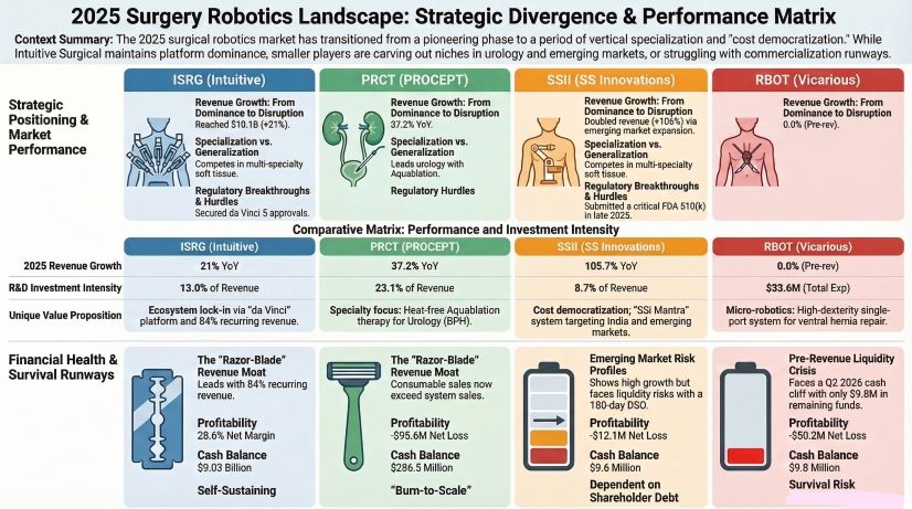 2025 Surgery Robotics Landscape: Strategic Divergence & Performance Matrix
