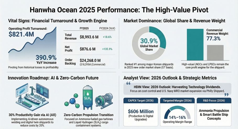 Hanwha Ocean 2025 Performance: The High-Value Pivot