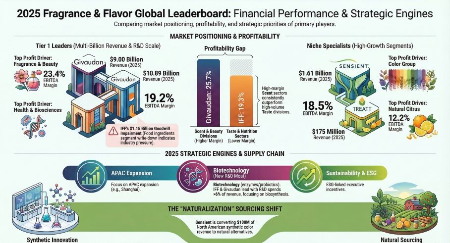2025 Fragrance & Flavor Global Leaderboard: Financial Performance & Strategic Engines