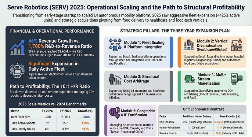 Serve Robotics (SERV) 2025: Operational Scaling and the Path to Structural Profitability