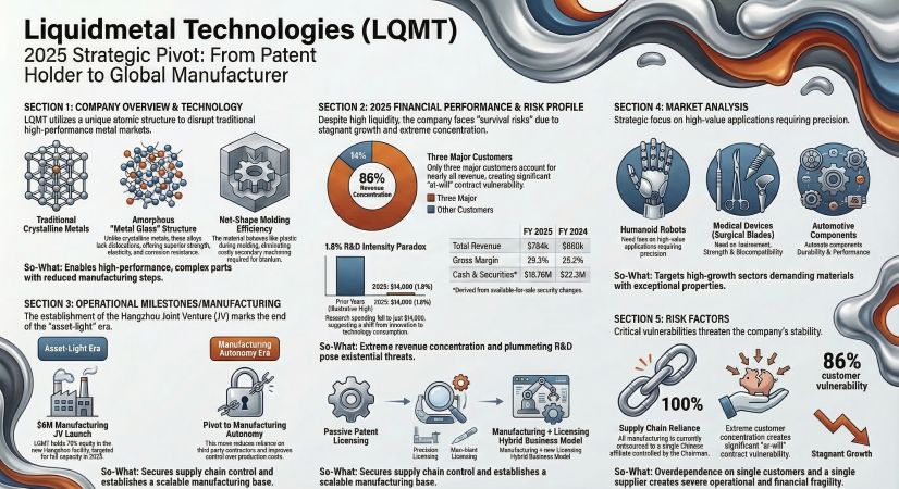 Liquidmetal Technologies(LQMT) 2025 Strategic Pivot: From Patent Holder to Global Manufacturer