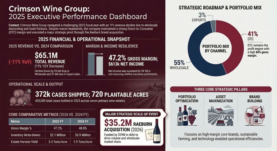 Crimson Wine Group 2025: Executive Performance Dashboard