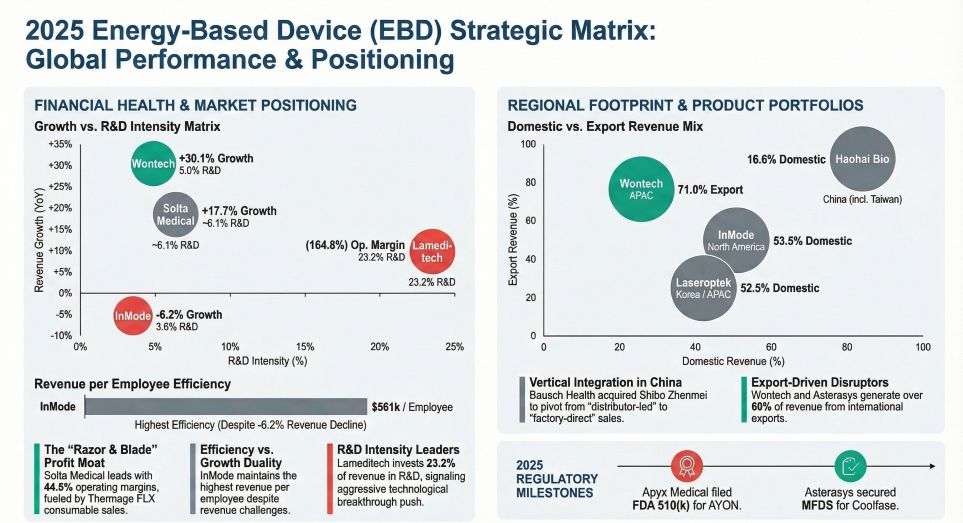 2025 Energy-Based Device (EBD) Strategic Matrix: Global Performance & Positioning