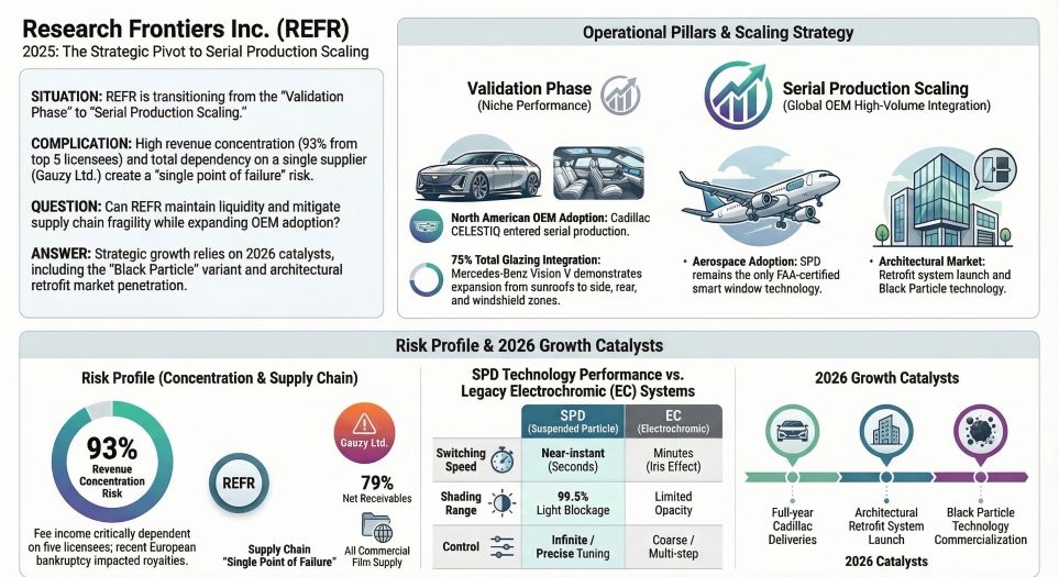Research Frontiers Inc (REFR) 2025: The Strategic Pivot to Serial Production Scaling
