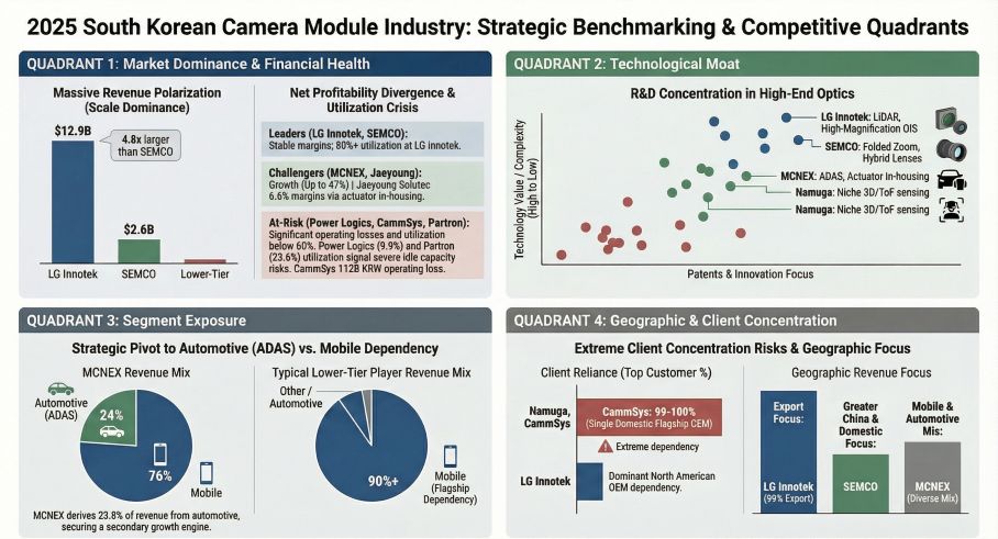 South Korean Camera Module Industry: Strategic Benchmarking & Competitive Quadrants
