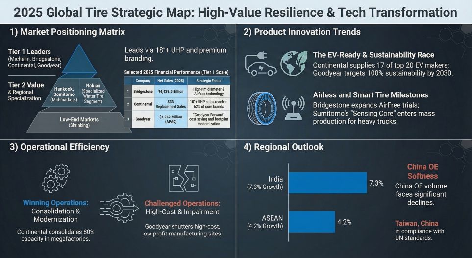 2025 Global Tire Strategic Map: High-Value Resilience & Tech Transformation