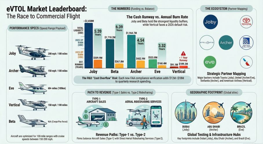 eVTOL Market Leaderboard: The Race to Commercial Flight
