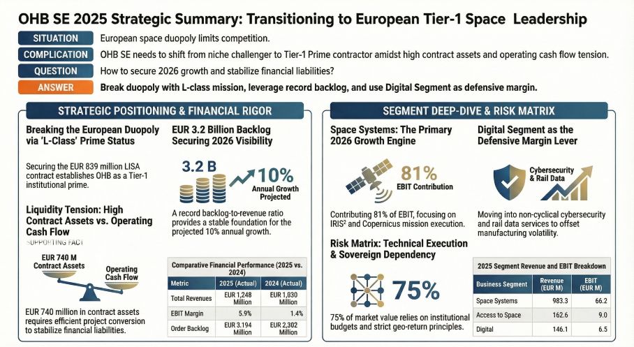 OHB SE 2025 Strategic Summary: Transitioning to European Tier-1 Space Leadership