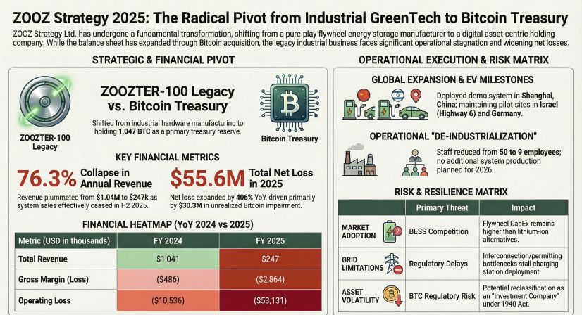 ZOOZ Strategy 2025: The Radical Pivot from industrial GreenTech to Bitcoin Treasury