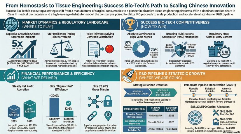 From Hemostasis to Tissue Engineering: Success Bio-Tech's Path to Scaling Chinese innovation
