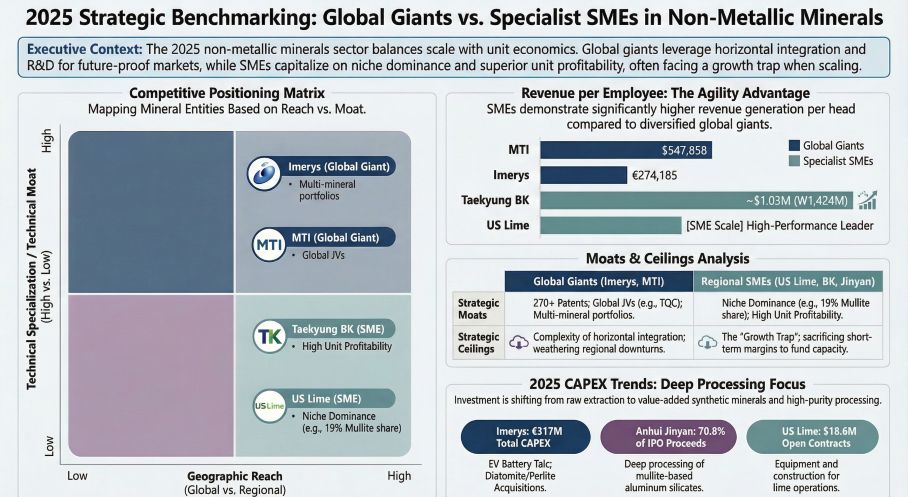 Global Giants vs Specialist SMEs in Non-Metallic Minerals