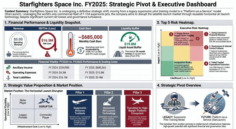 Starfighters Space Inc FY2025: Strategic Pivot & Executive Dashboard