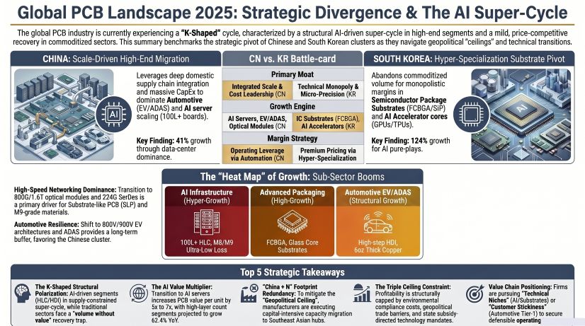 Global PCB Landscape: 2025 Strategic Divergence & The Al Super-Cycle