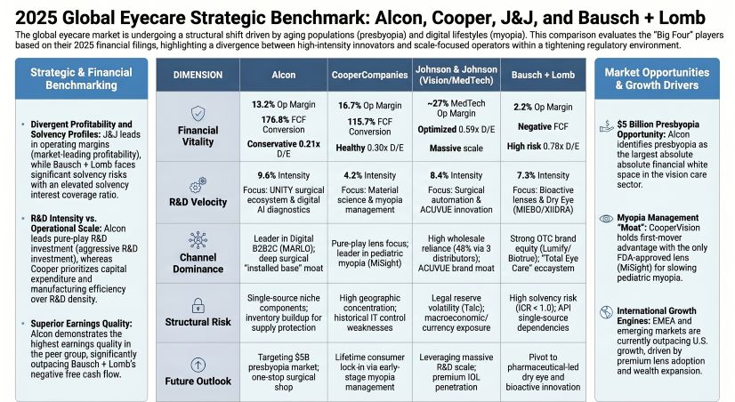 2025 Global Eyecare Strategic Benchmark: Alcon, Cooper, J&J, and Bausch + Lomb