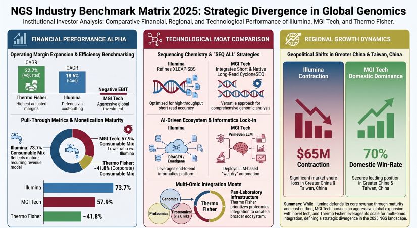 NGS Industry Benchmark Matrix 2025 Strategic Divergence in Global Genomics