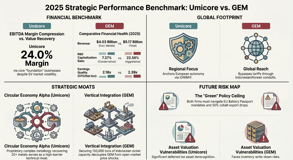2025 Strategic Performance Benchmark Umicore vs GEM