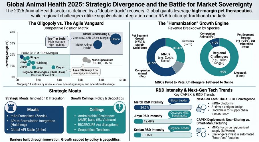 Global Animal Health 2025: Strategic Divergence and the Battle for Market Sovereignty