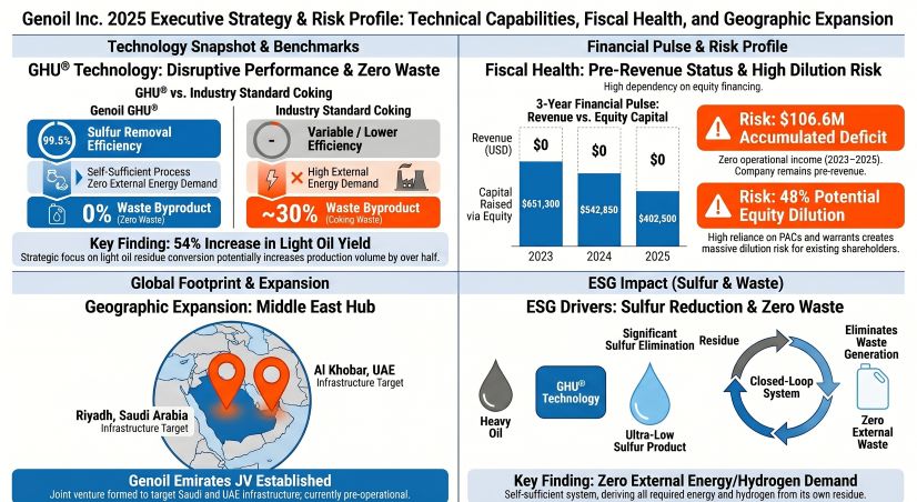 Genoil Inc 2025 Executive Strategy & Risk Profle: Technical Capabilities, Fiscal Health, and Geographic Expansion