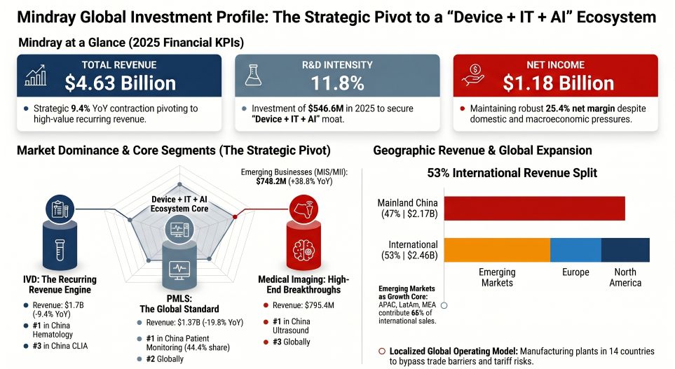 Mindray Global Investment Profile: The Strategic Pivot to a Device + IT + AI Ecosystem
