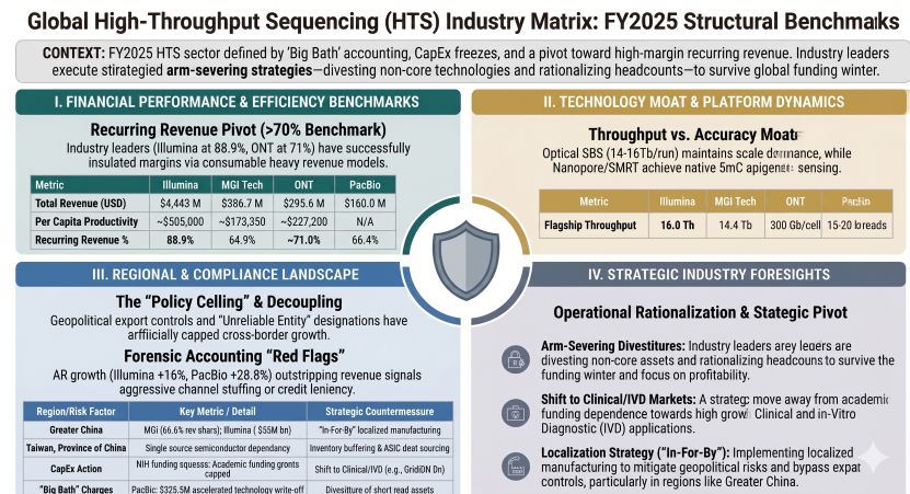 Global High-Throughput Sequencing (HTS) Industry Matrix: FY2025 Structural Benchmarks