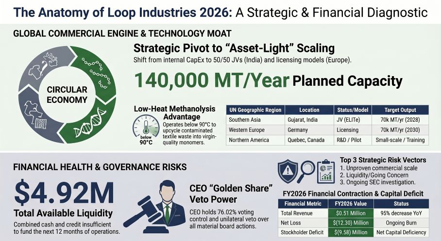 The Anatomy of Loop Industries 2026: A Strategic & Financial Diagnostic