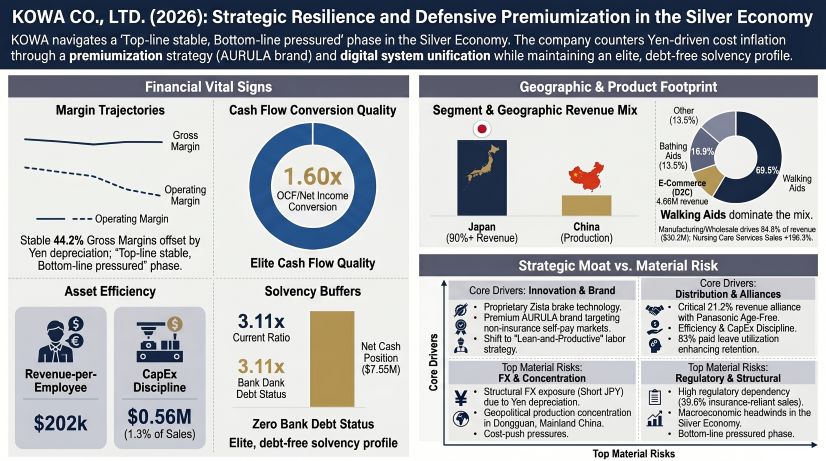 KOWA: Strategic Resilience and Defensive Premiumization in the Silver Economy