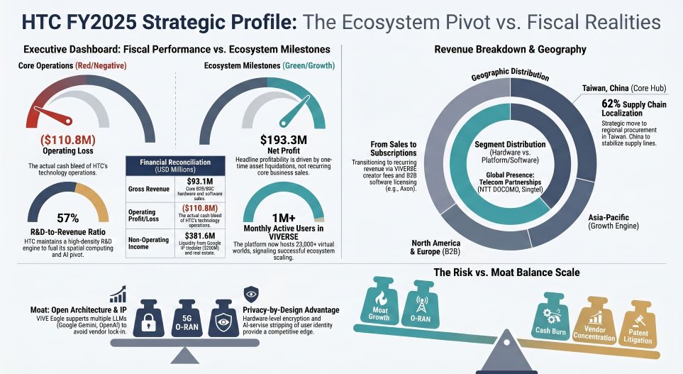 HTC FY2025 Strategic Profile: The Ecosystem Pivot vs Fiscal Realities