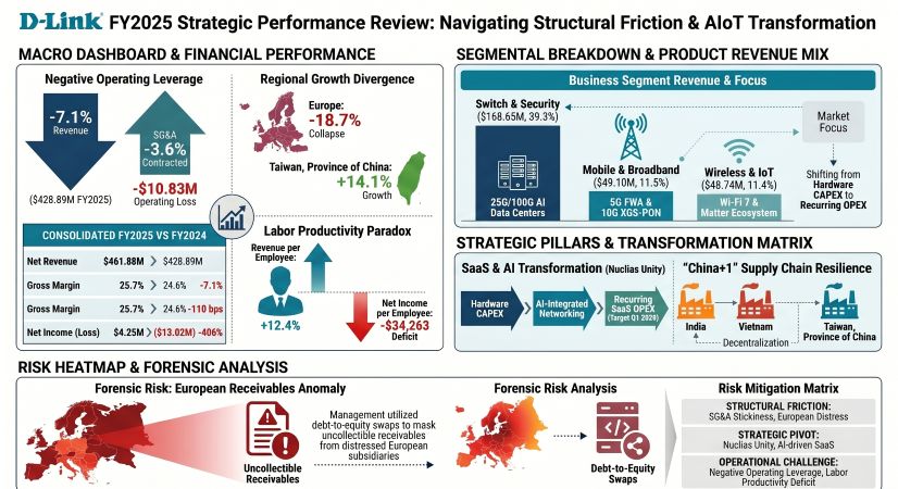 D-Link FY2025 Strategic Performance Review: Navigating Structural Friction & AloT Transformation