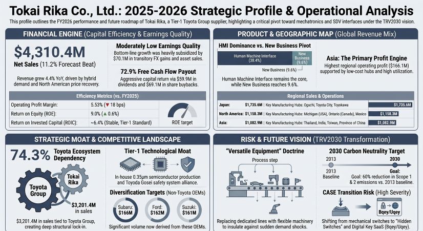 Tokai Rika Co Ltd: 2025-2026 Strategic Profile & Operational Analysis