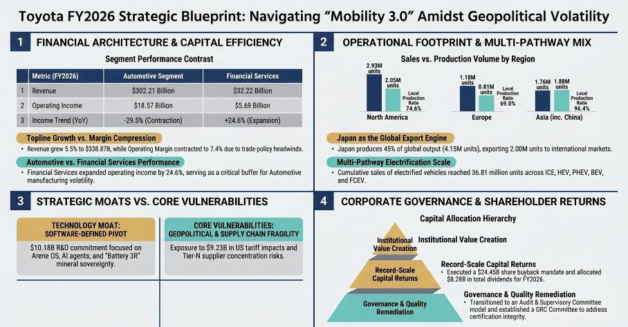 Toyota FY2026 Strategic Blueprint: Navigating Mobility 3.0 Amidst Geopolitical Volatility