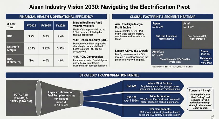 Aisan industry Vision 2030: Navigating the Electrification Pivot