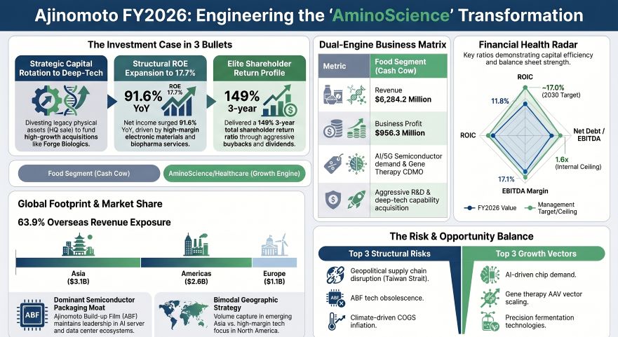 Ajinomoto FY2026: Engineering the 'AminoScience' Transformation