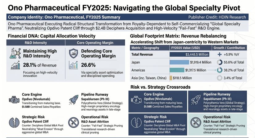 Ono Pharmaceutical FY2025: Navigating the Global Specialty Pivot