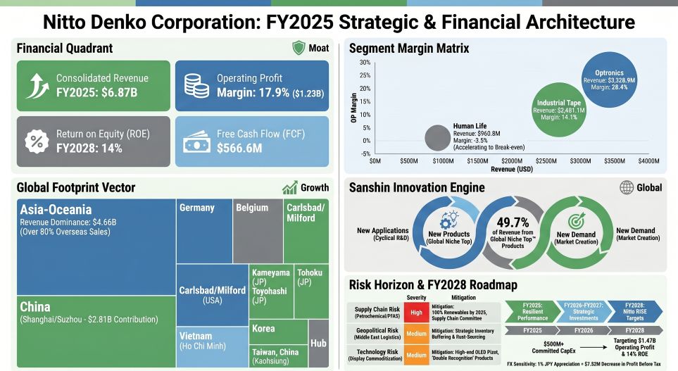 Nitto Denko Corporation: FY2025 Strategic & Financial Architecture