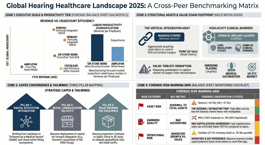 Clobal Hearing Healthcare Landscape 2025: A Cross-Peer Benchmarking Matrix