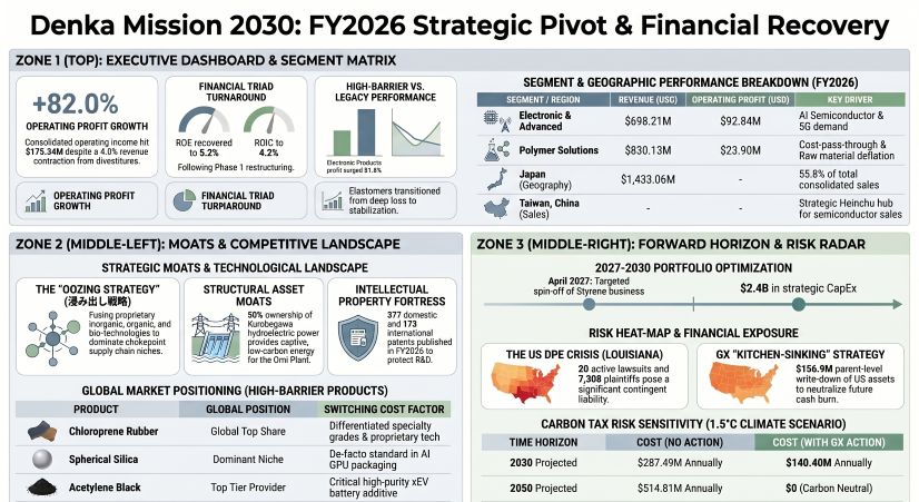 Denka Mission 2030: FY2026 Strategic Pivot & Financial Recovery