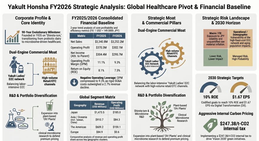 Yakult Honsha FY2026 Strategic Analysis: Global Healthcare Pivot & Financial Baseline