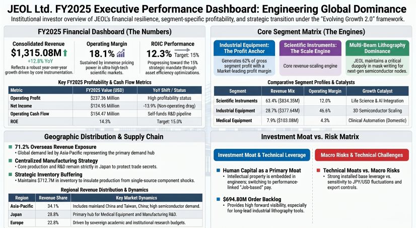 JEOL Ltd FY2025 Executive Performance Dashboard: Engineering Global Dominance